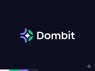 Dombit Logo abstract application live line colorfull blockchain branding connection crypto data digital media positive future futuristic gradient icon app lettering investment logo management network global globe earth software stelar symbol tech technology universe n letter news