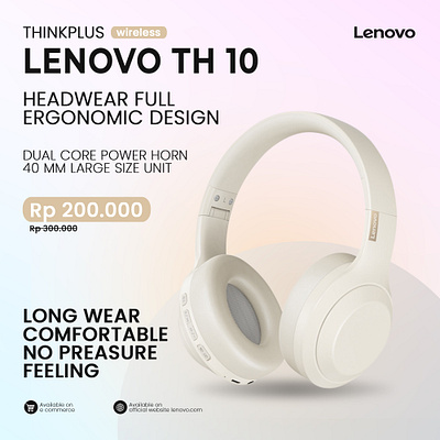 Feed Headset Lenovo TH 10 feed design lenovo th 10 listening stereo