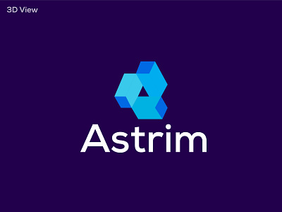 Astrim logo abstract logo branding creative logo design illustration logo logo designer modern logo ui vector
