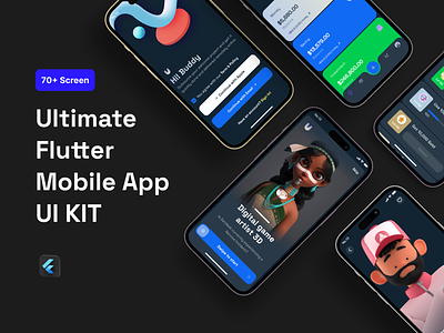 Ultimate Darkmode UI KIT app darkmode design flutter ios kit mobile reactnative template ui ultimate