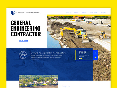 Persant Construction - Website construction design miami ui ux web web design