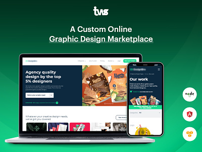 Online Graphic Design Marketplace Website design graphic design illustration ui ui design website