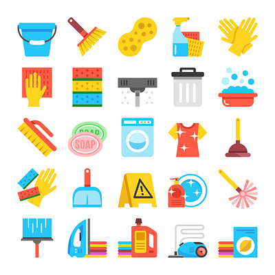 Carpet Cleaning icons designed design graphic design