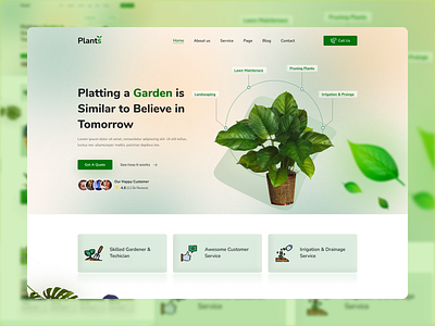 Plants Website Design🌱🍂 cards ui ecommerce gardening green home pages landing design landing page online plant online shopping plant plant app plant shop shopify shop shopping website ui ui ux web design website website design