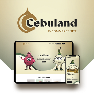 Cebuland - Vegetable e-commerce site concept design design ecommerce graphic design illustration mobile ui website