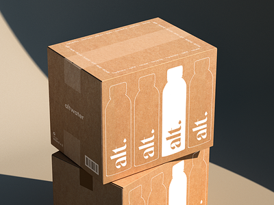 altwater | box design best beverage bottle box can craft delivery design dribbble eco label mailer package packaging pouch shipping sparkling take away tape water