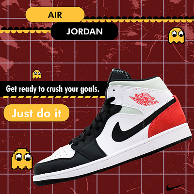 Nike air jordan app branding design graphic design illustration logo nike shoes poster poster design shoes shoesposter vector