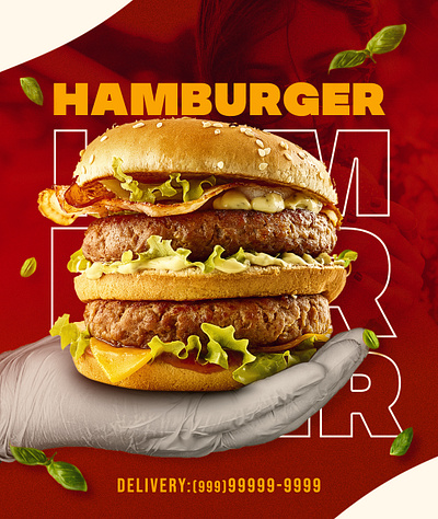 Hamburger Flyer Concept design graphic design photoshop