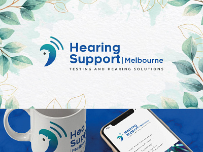 Hearing Support Melbourne audiology audiology loo bird logo graphic design hearing air logo logo design minimal logo