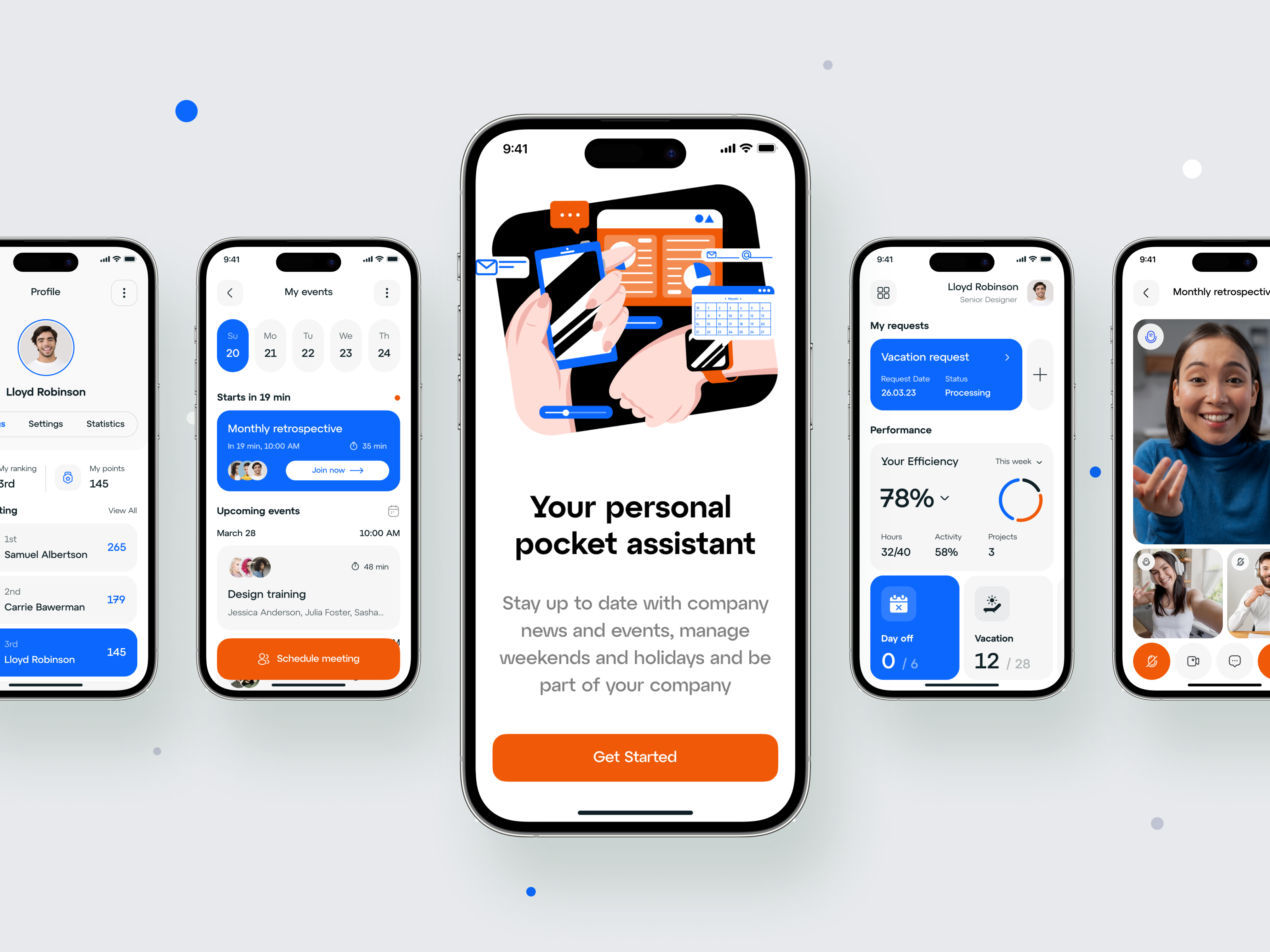 Corporate Portal App: iOS/Android UI by Ronas IT | UI/UX Team on Dribbble