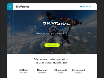 Skydive branding design graphic design logo typography ui ux