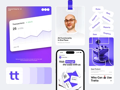 Interactive design for a B2B SaaS platform | Lazarev. b2b brand branding card colors design identity illustration instagram stories logo materials post poster saas smm style tags typography ui visual identity