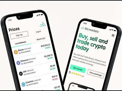 BTC Markets Case Study android app btc case study crypto cryptocurrency design design system exchange finance interface ios minimal mobile mobile app retail ui ux web website