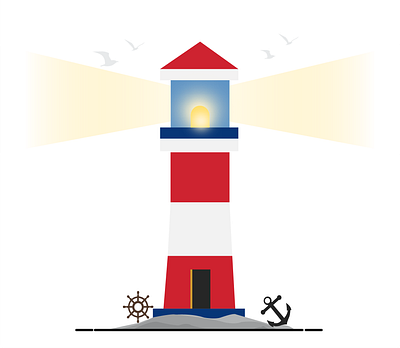 Light House_Vector adobe illustrator blend design gradient graphic design illustration infographics vector