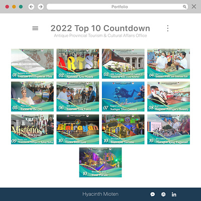 2022 Top 10 Countdown graphic design