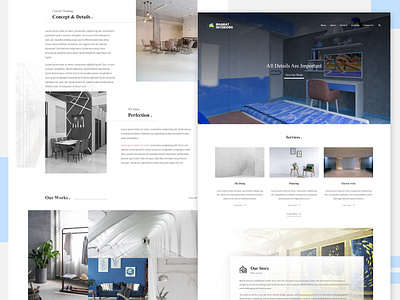 Interiors Category & Details web page architecture branding clean cool design figma graphic design illustration interior logo mobileapps morden photoshop randdesign tranding typography ui ux