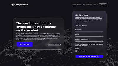 Blockchain and cryptocurrency website UI design dribbble blockchain blockchain ui branding crypto ui cryptocurrency dark mode dark mode design dark mode ui glassmorphism modern ui ui design ux ux design web design web ui website