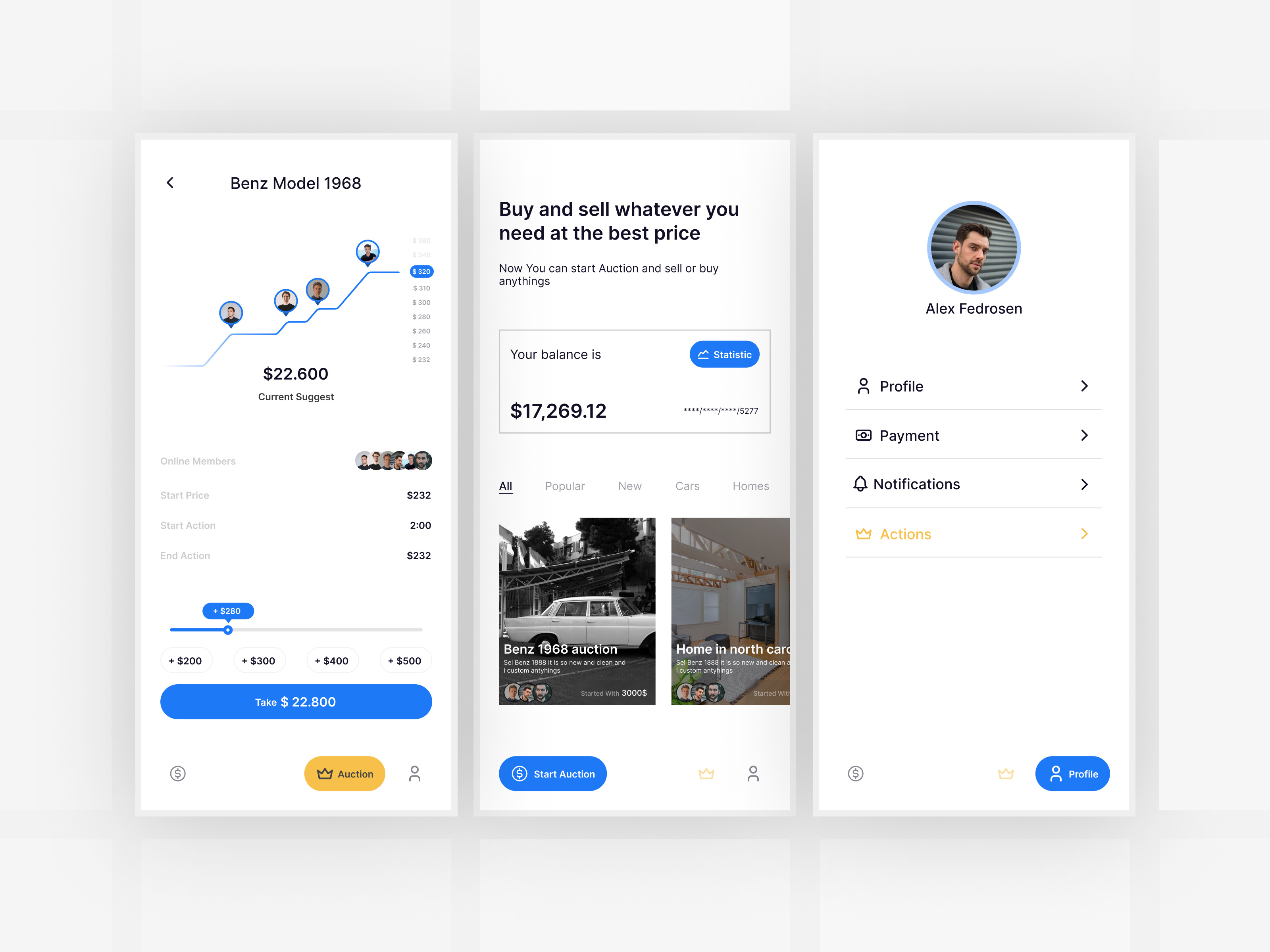 Auctions Product Design app design auctions design investment marketing product design sale sell ui ui ux ui design uidesign uiux user experience user interface