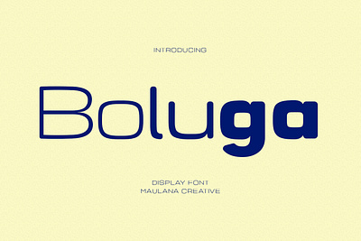 Boluga Display Font animation branding design font fonts graphic design illustration logo nostalgic