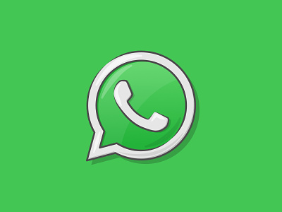Whatsapp app logo application graphic design illustration logo messages vector vector art vector illustration