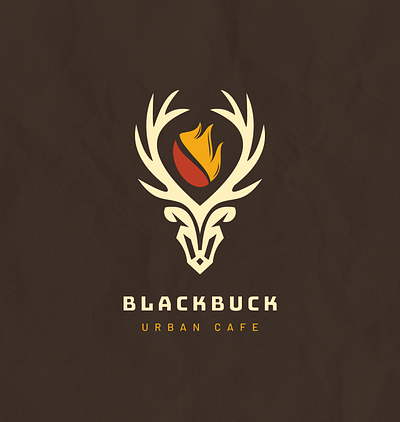 BlackBuck Cafe black branding buck cafe coffee creative deer design drinks figma food friends hangout illustration logo restaurant shop vector