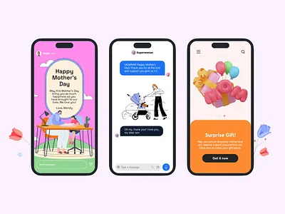 Mother's Day Design Asset animation design free assets iconscout illustration lottie lottie animations lottiefiles mothers day motion motion graphics