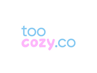 Too cozy.co creative logo funny minimalist logo toy toy logo wordmark