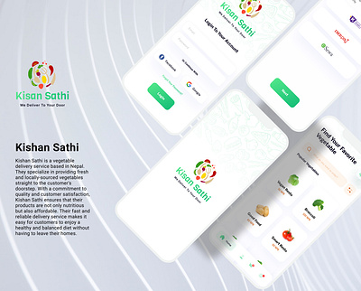 Vegetable Delivery App app product design ui uxui