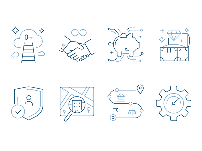 Iconset for Estate Company flat flatgraphic icon iconpack icons iconset outline ui vector