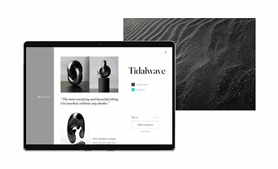 Impossible Designs - Product page black and white minimalist product page ui uiux webdesign website design