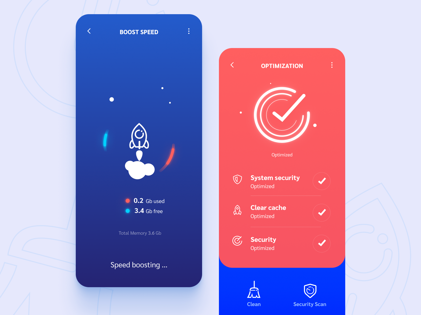 Clean Keeper app UI by Kiril Kondakov on Dribbble