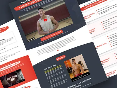 World Record Jump Academy branding clickfunnel design digital marketing funnels illustration landing page logo optin page sales funnels sales page ui uiux web design website design