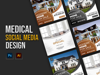 Social media design graphic design