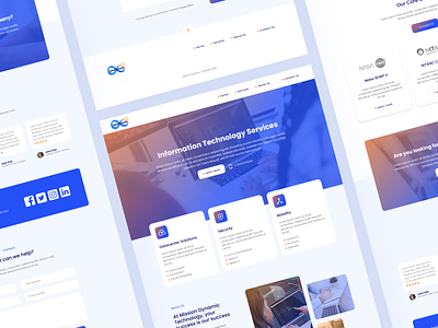 Mission Dynamic IT Services 💻 clean design homepage it services minimal ui web webdesign wordpress