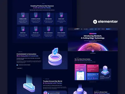 Zenith - Technology & IT Company Elementor Template Kit apps branding cyber security design elementor it mobile robot technology ui ux website wordpress