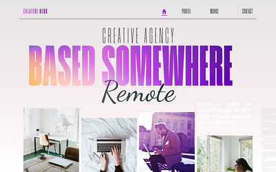 UI Homepage : Creative Agency agency city country creativeagency design remote remotework state ui uidesign uiux ux working