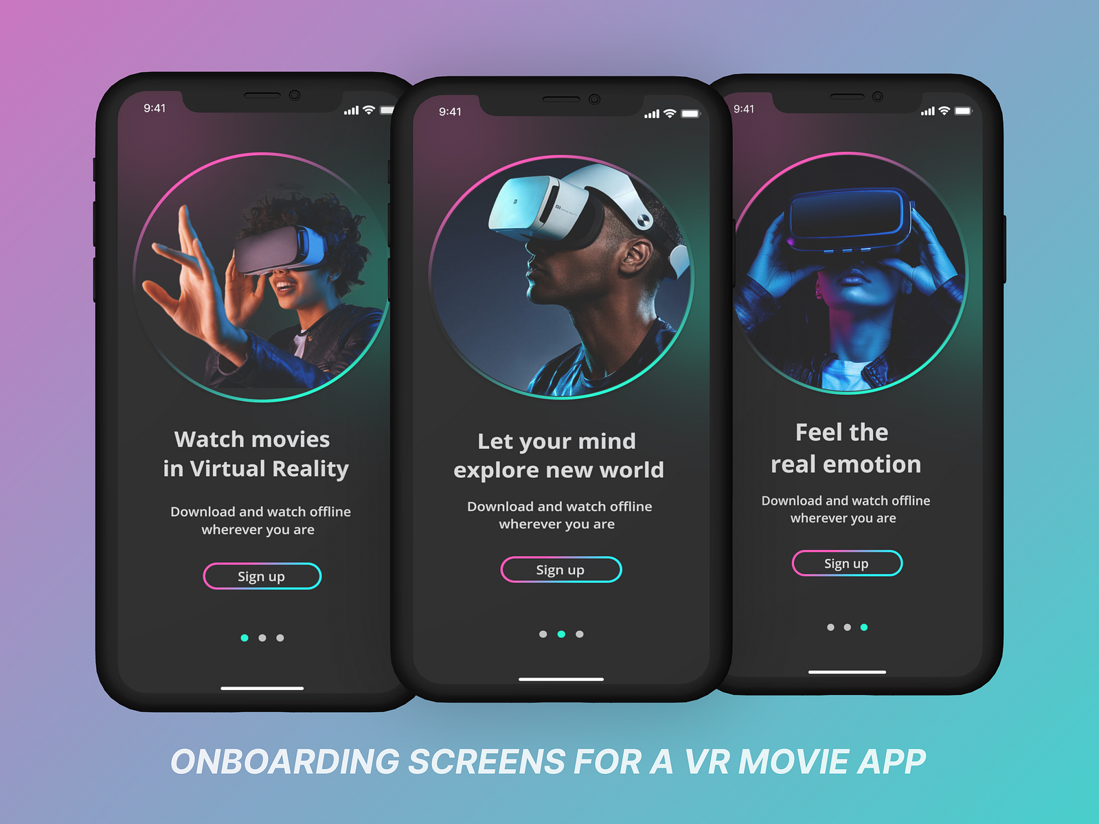 Virtual Reality Movie App by Ademola on Dribbble