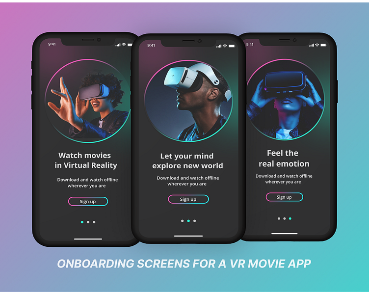 Virtual Reality Movie App by Ademola on Dribbble