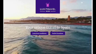Luxitravel Spain web proposal figma ui design ux design web design