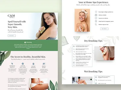 C.S.M (COMPLITE SKIN MAKEOVER) branding clickfunnel design digital marketing funnels illustration landing page logo optin funnels optin page sales funnels sales page ui uiux vector web page website