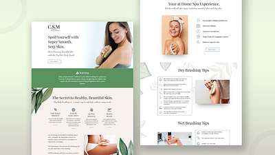 C.S.M (COMPLITE SKIN MAKEOVER) branding clickfunnel design digital marketing funnels illustration landing page logo optin funnels optin page sales funnels sales page ui uiux vector web page website