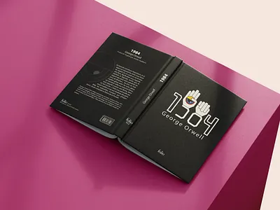 1984 by George Orwell Book cover design graphic design illustration