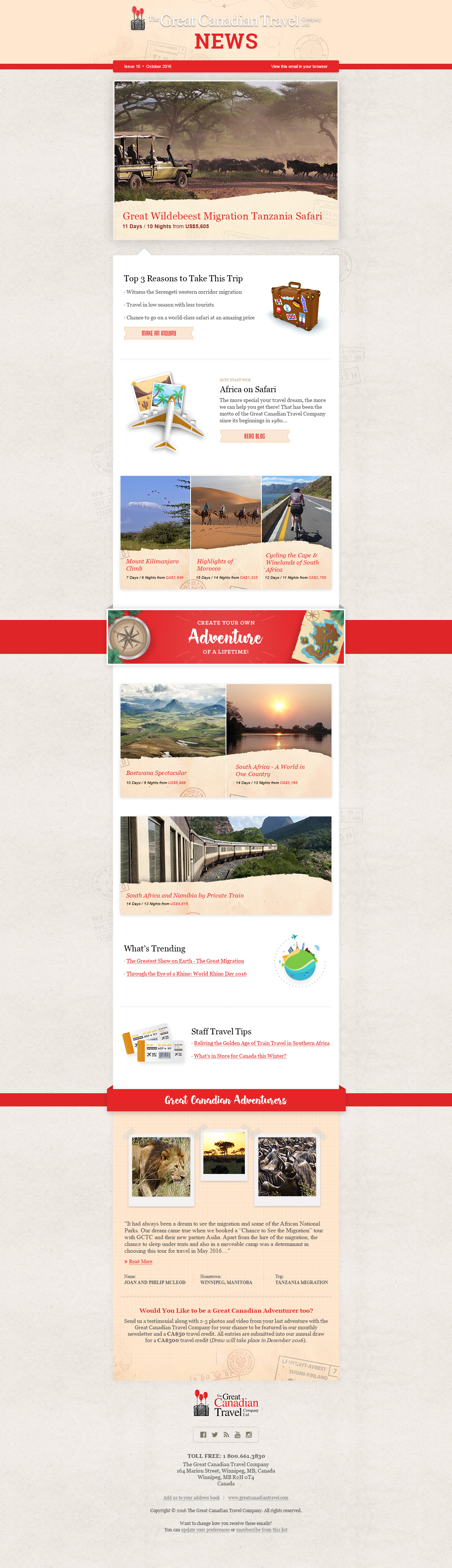 Travel Agency Newsletter agency creative design email email design email template newsletter travel ui ux
