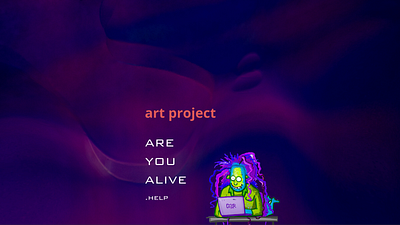 areyoualive.help/art project website design ui web desin