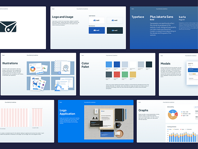 Branding Guidelines for Email Warmup Tools branding figmadesign illustration logo ui