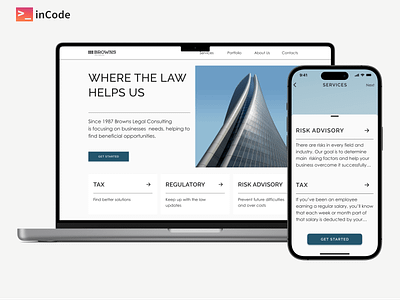Law Firm Company Website UI/UX Responsive Design adaptive design android company website corporate website ios landing page law law company law consultancy law firm minimalist minimalistic design mobile ui user experience user interface ux web design web development wordpress