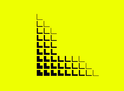 LLLLLLLL for #36daysoftype branding fade growth l letter light ll logo monogram multiple square