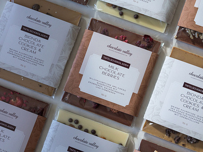 Chocolate Valley - Packaging branding graphic design logo packaging vector