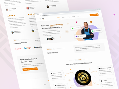 🌐 Ibooked Landing Page Redesign accomodation bobby marsh booking figma homepage interface design landing page landing page redesign made with love platform ui inspiration uidesign uitrends uiuxdesign user interface web design website design