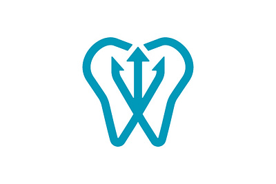 Trident Dental Logo branding company brand logo company branding design graphic design illustration logo modern vector